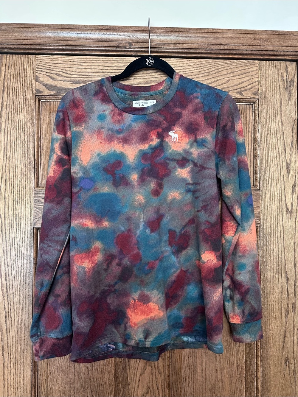 abercrombie kids Long Sleeve Tie-Dye Tee - Blue, Red, Orange
